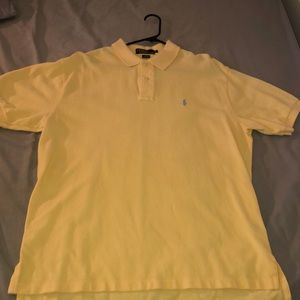 Light Yellow Ralph Lauren Cotton Polo (XL)